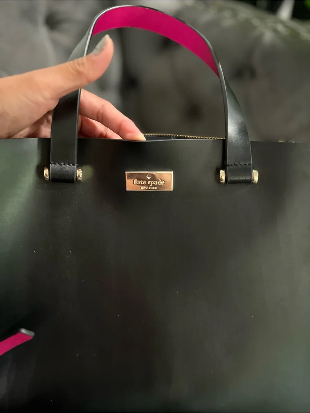 kate spade structured black